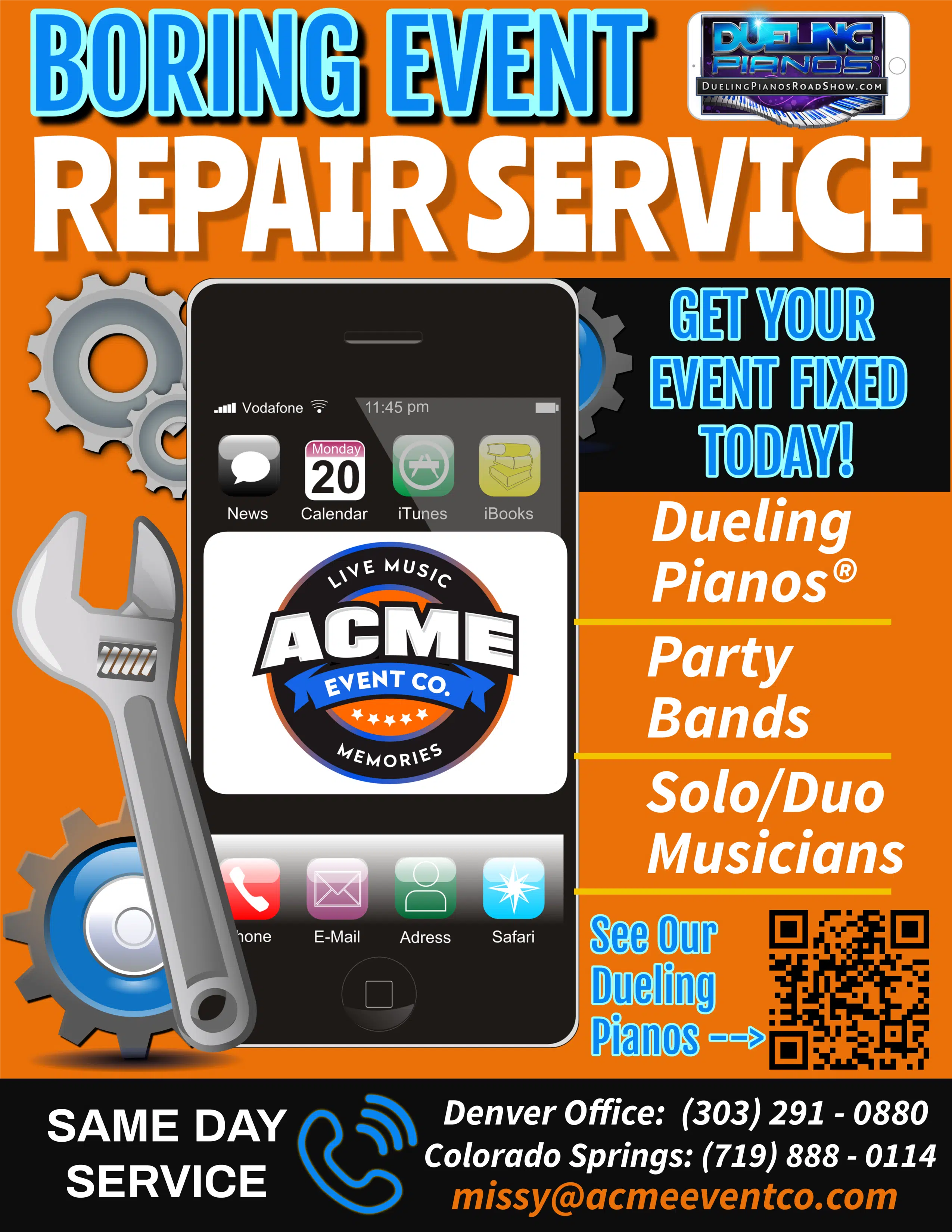 acme event co - boring event repair service